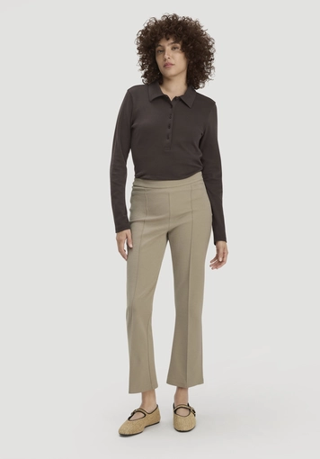 Long-sleeved Polo Slim made from pure organic cotton - 1