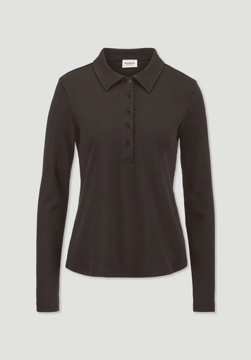 Longsleeve Polo Slim aus reiner Bio-Baumwolle Longsleeve Polo Slim aus reiner Bio-Baumwolle