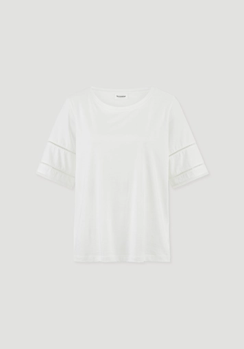 Bohemian Lace-T-Shirt Oversize aus reiner Bio-Baumwolle