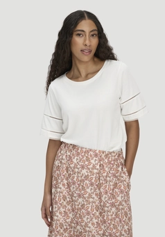 Bohemian Lace-T-Shirt Oversize aus reiner Bio-Baumwolle