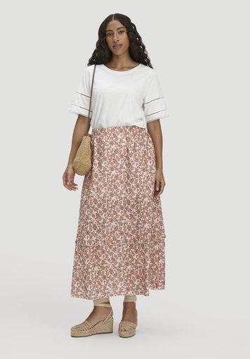 Bohemian lace oversize T-shirt made from pure organic cotton - 1