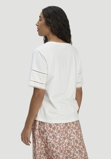 Bohemian lace oversize T-shirt made from pure organic cotton - 2