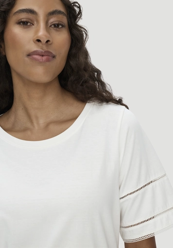 Bohemian Lace-T-Shirt Oversize aus reiner Bio-Baumwolle - 3