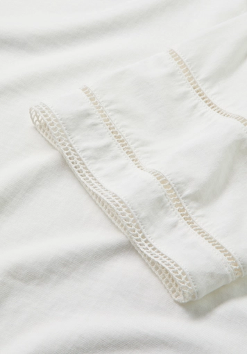 Bohemian lace oversize T-shirt made from pure organic cotton - 6