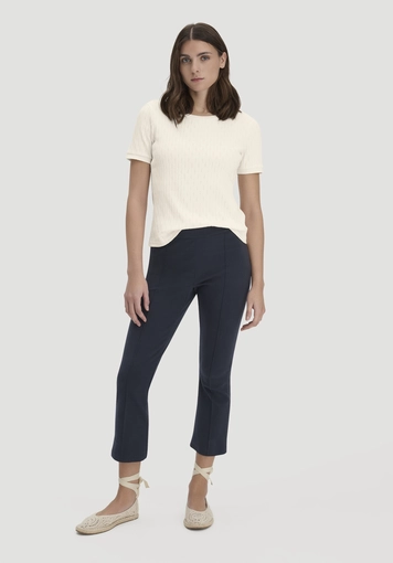 Pointelle T-Shirt Regular made from pure organic cotton - 1
