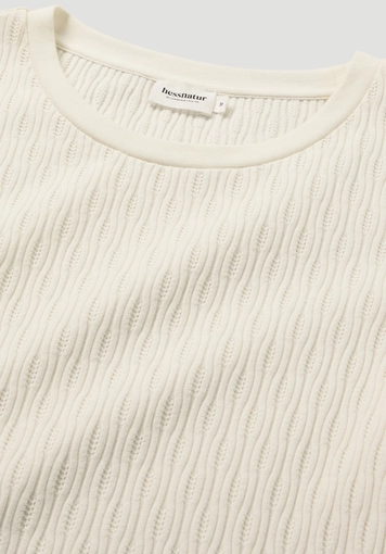 Pointelle T-Shirt Regular aus reiner Bio-Baumwolle - 5