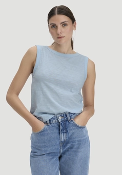 Light slub jersey top, regular size, made from pure organic cotton