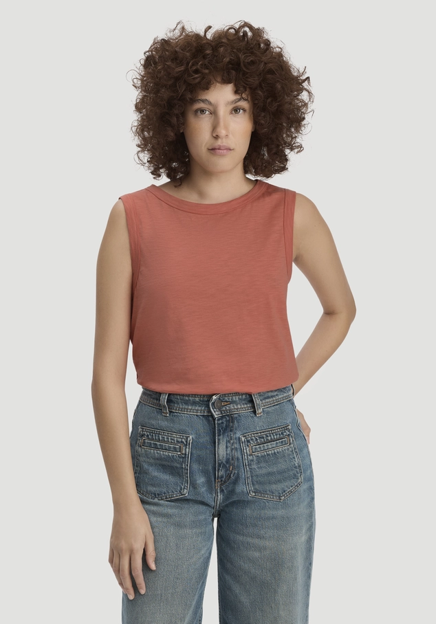 Light Slub Jersey Top Regular aus reiner Bio-Baumwolle