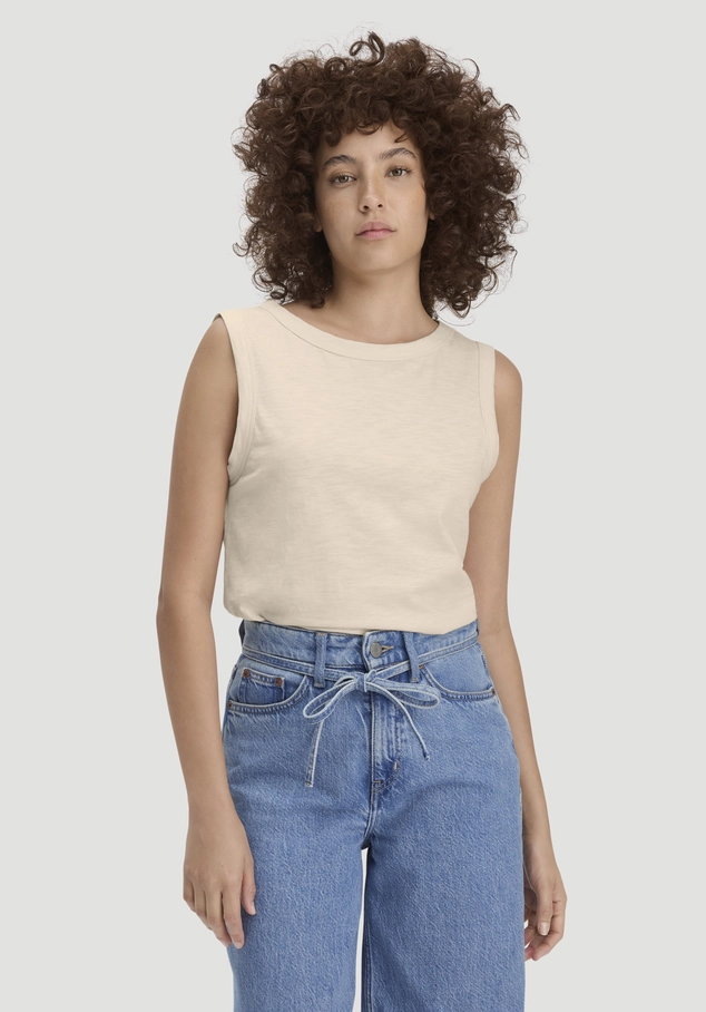 Light Slub Jersey Top Regular aus reiner Bio-Baumwolle