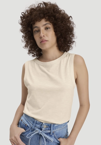 Light slub jersey top, regular size, made from pure organic cotton - 3