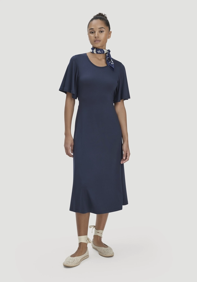 Jersey Kleid Kniebedeckend Slim aus TENCEL™ Lyocell