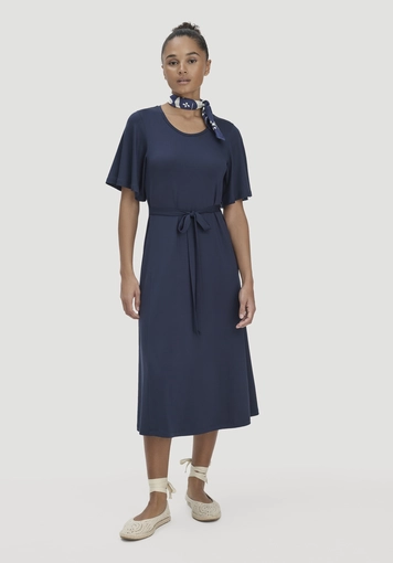 Jersey Kleid Kniebedeckend Slim aus TENCEL™ Lyocell - 4