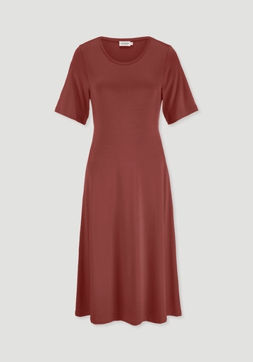 Jersey Kleid Kniebedeckend Slim aus TENCEL™ Lyocell - 4