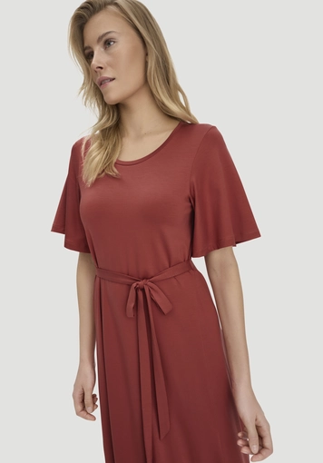 Jersey Kleid Kniebedeckend Slim aus TENCEL™ Lyocell - 2