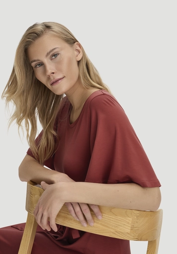 Jersey Kleid Kniebedeckend Slim aus TENCEL™ Lyocell - 3