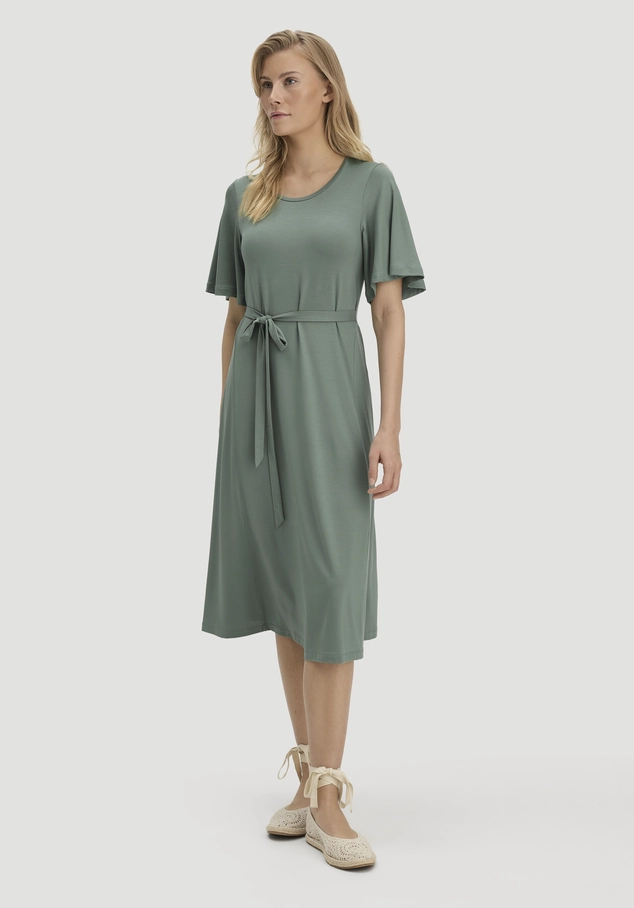 Jersey Kleid Kniebedeckend Slim aus TENCEL™ Lyocell