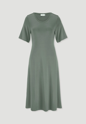 Jersey Kleid Kniebedeckend Slim aus TENCEL™ Lyocell - 4