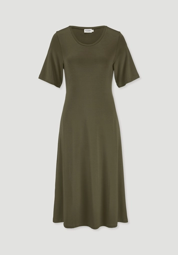 Jersey dress, knee-length, slim fit, made from TENCEL™ Lyocell - 4