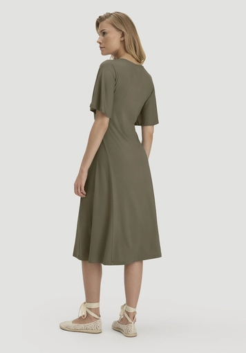 Jersey Kleid Kniebedeckend Slim aus TENCEL™ Lyocell - 1