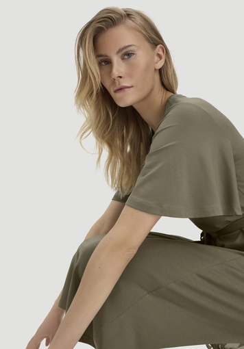 Jersey Kleid Kniebedeckend Slim aus TENCEL™ Lyocell - 3