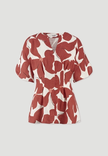 Print Bluse Relaxed aus reinem Leinen - 5