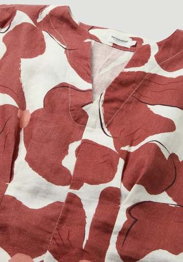 Print blouse Relaxed made of pure linen - 6