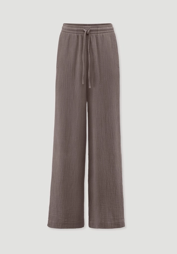 Musselin Hose Wide Leg aus reiner Bio-Baumwolle