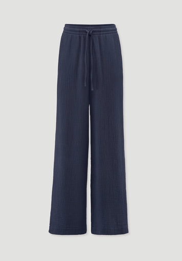 Musselin Hose Wide Leg aus reiner Bio-Baumwolle Musselin Hose Wide Leg aus reiner Bio-Baumwolle