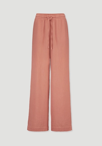Muslin trousers, wide leg, made from pure organic cotton Muslin trousers, wide leg, made from pure organic cotton