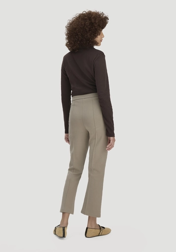 Jersey trousers, culottes, slim leg, made from organic cotton - 1