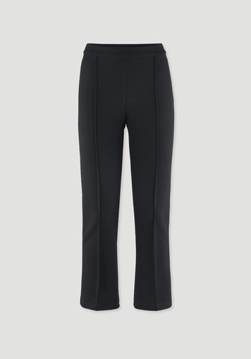Jersey trousers, culottes, slim leg, made from organic cotton - 5