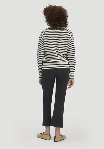 Jersey trousers, culottes, slim leg, made from organic cotton - 1
