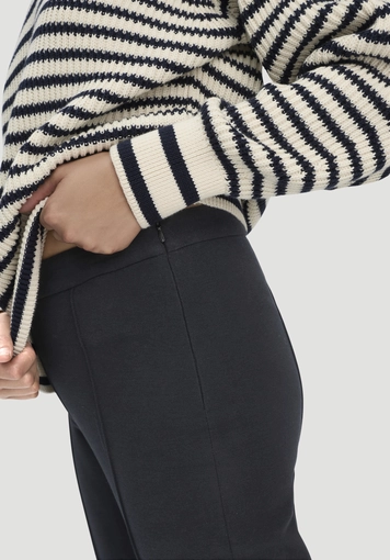 Jersey trousers, culottes, slim leg, made from organic cotton - 2