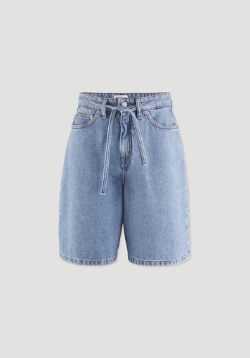 Organic cotton denim Bermuda shorts with TENCEL™ Lyocell