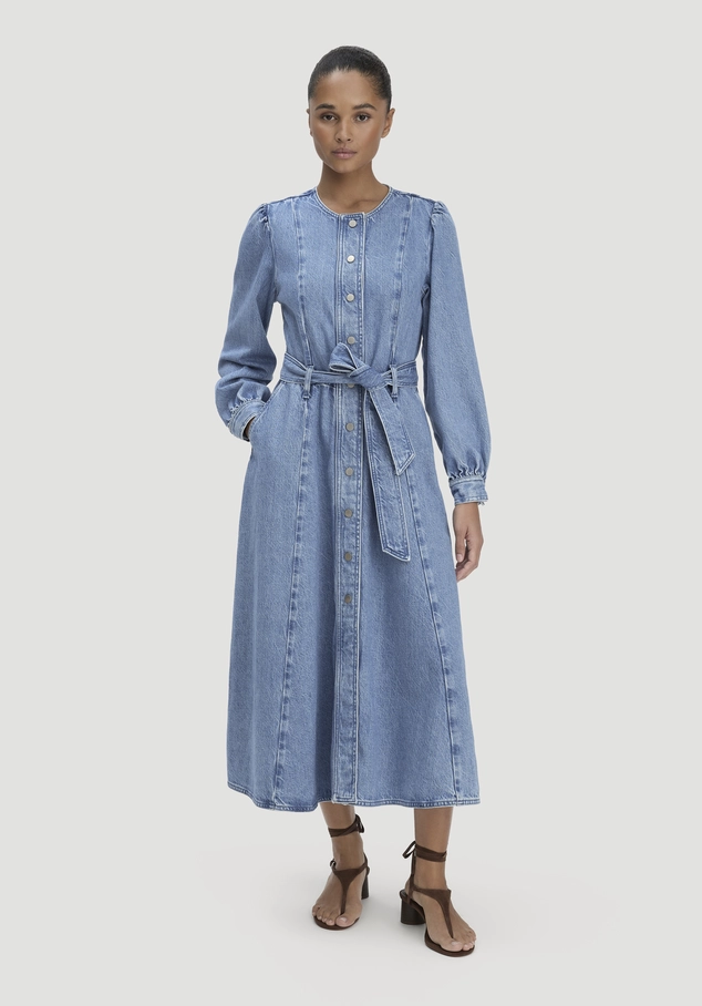 Jeanskleid Regular Midi aus Bio-Baumwolle und TENCEL™ Lyocell