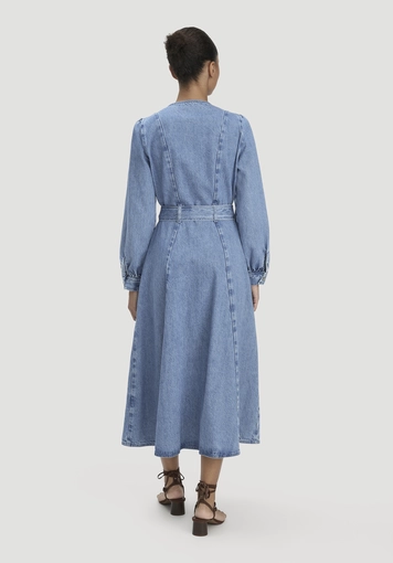 Jeanskleid Regular Midi aus Bio-Baumwolle und TENCEL™ Lyocell - 1