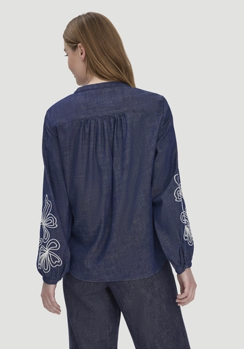 Jeans Bluse Embroidery Relaxed aus reiner Bio-Baumwolle - 2