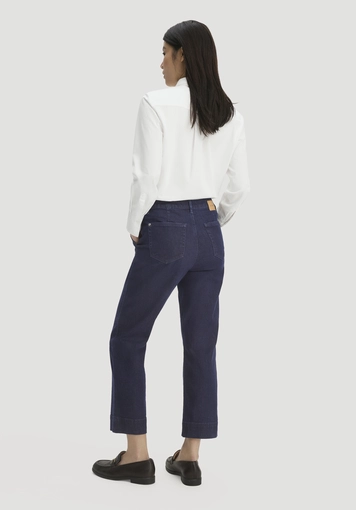 ELENY Straight Leg Culotte Jeans made from organic denim with recycled content - 1
