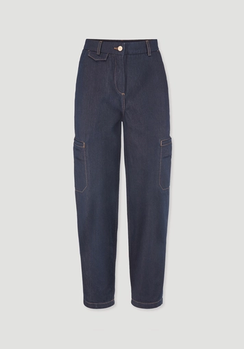 Jeans Cargo Barrel Leg aus reinem Bio-Denim