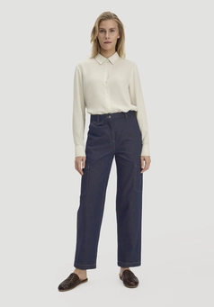 Jeans Cargo Barrel Leg aus reinem Bio-Denim