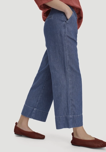 Jeans ENNELIE Culotte Wide Leg aus Bio-Baumwolle mit TENCEL™ Lyocell und Leinen - 2
