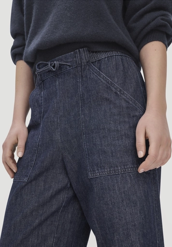 Soft utility jeans made from organic denim with kapok - 2