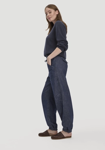 Soft utility jeans made from organic denim with kapok - 3
