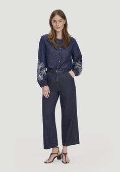 Jeans ENNELIE Culotte Wide Leg aus Bio-Denim mit Kapok