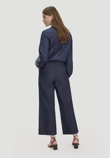 Jeans ENNELIE Culotte Wide Leg aus Bio-Denim mit Kapok - 1