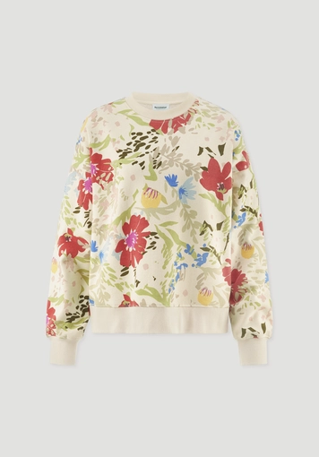 Print sweatshirt oversized made of pure organic cotton Print sweatshirt oversized made of pure organic cotton