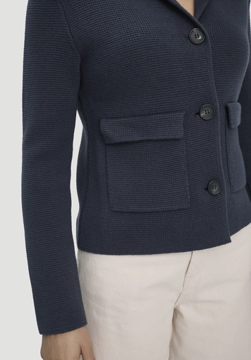Strick Blazer Regular aus Bio-Baumwolle mit Merinowolle - 3
