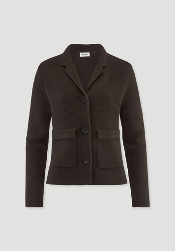 Strick Blazer Regular aus Bio-Baumwolle mit Merinowolle - 5