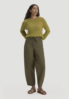 Hose Barrel Leg aus Bio-Baumwolle