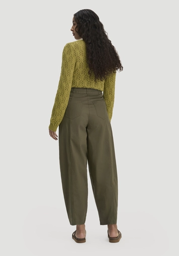 Barrel Leg trousers made from organic cotton - 1